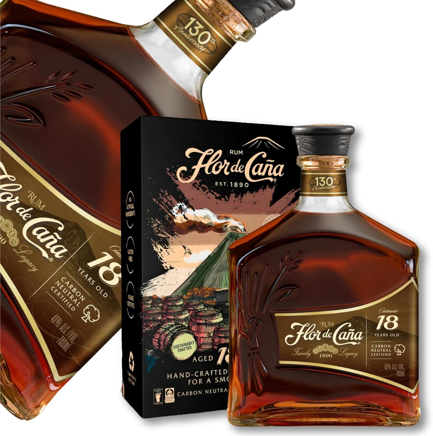 Flor de Caña 18年熟成 700ml ギフトボックス