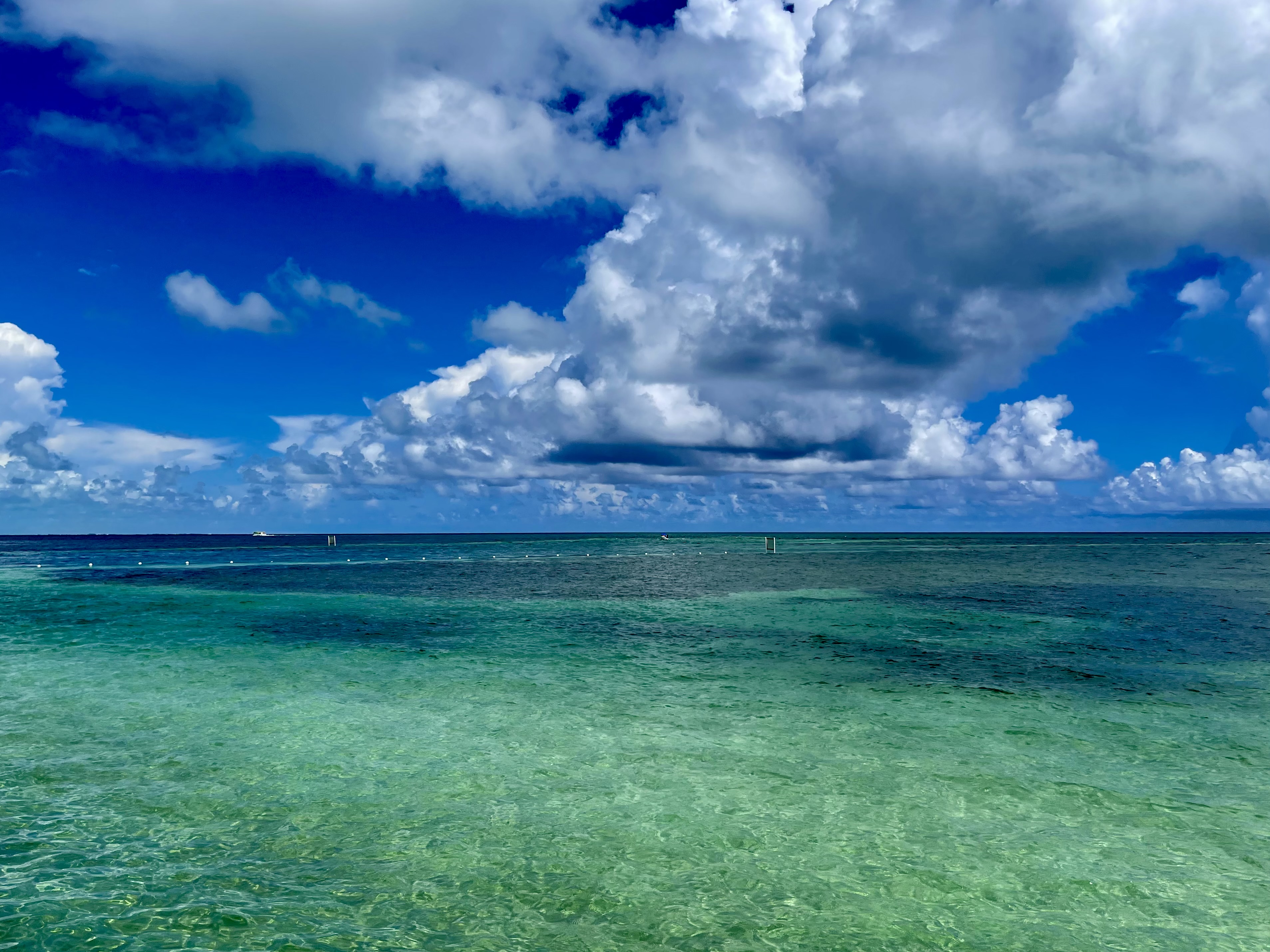 ターコイズブルーのカリブ海