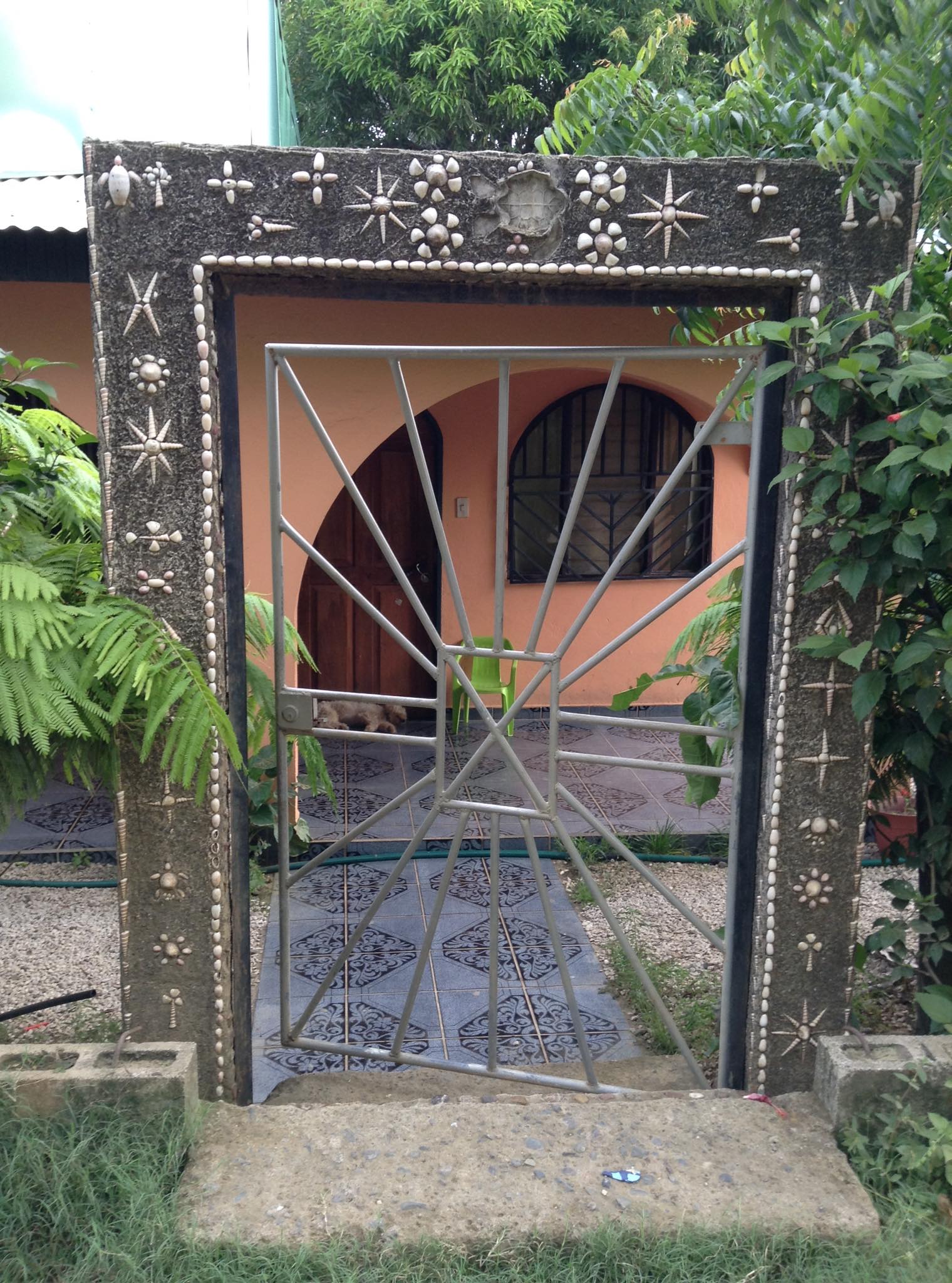 宿泊場所の入り口