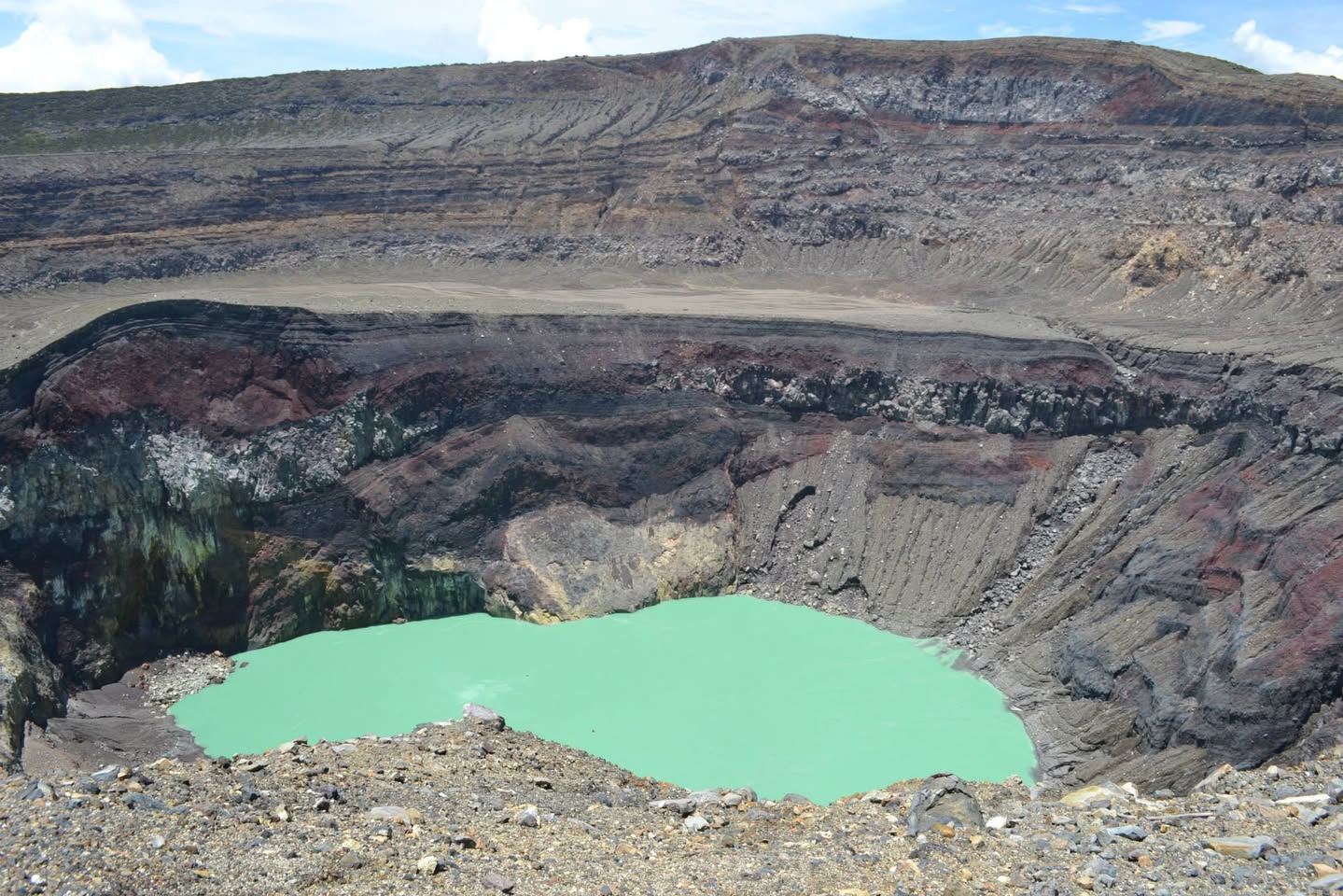 サンタ・アナ火山の火口湖