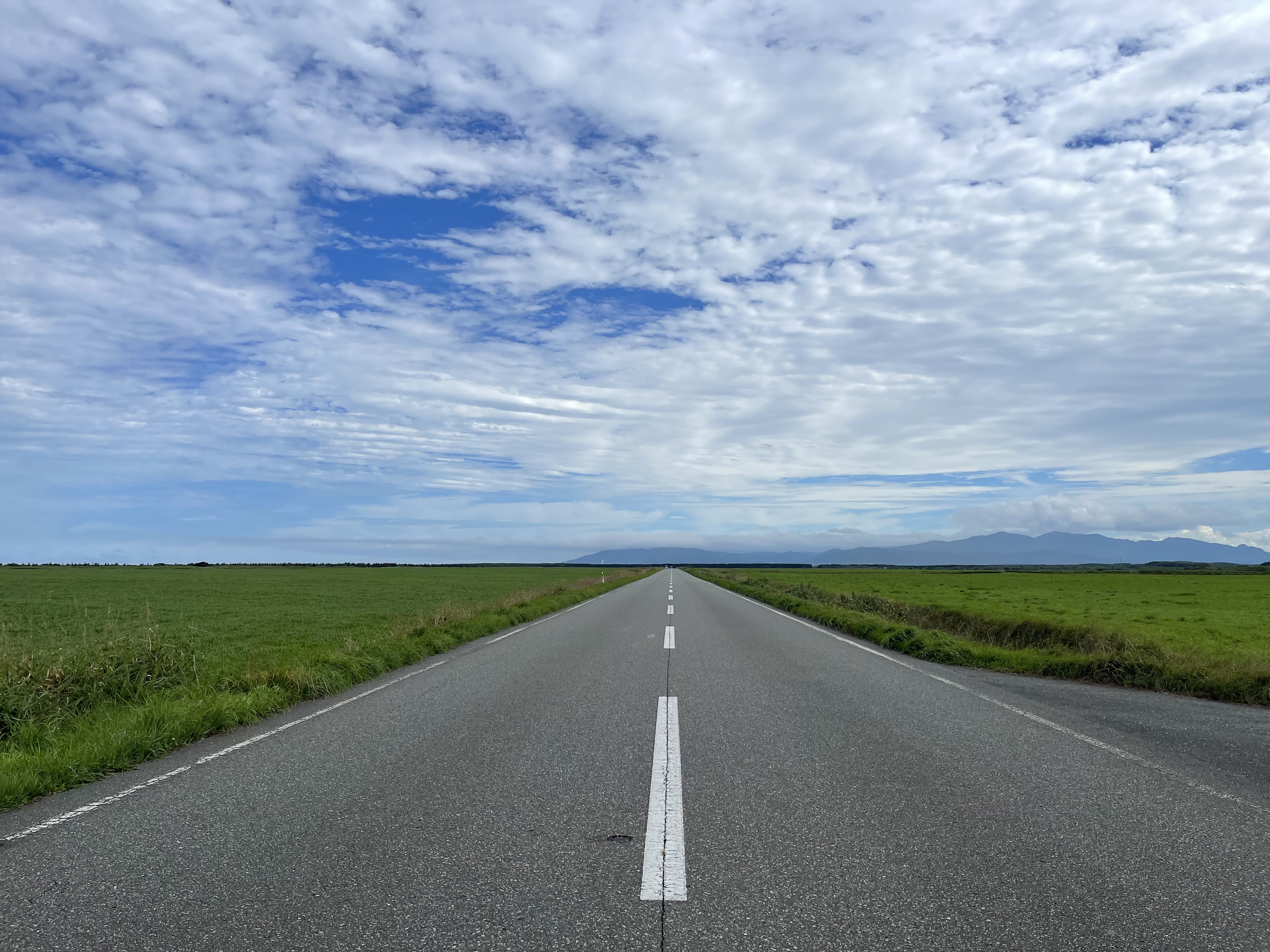 北海道の直線道路