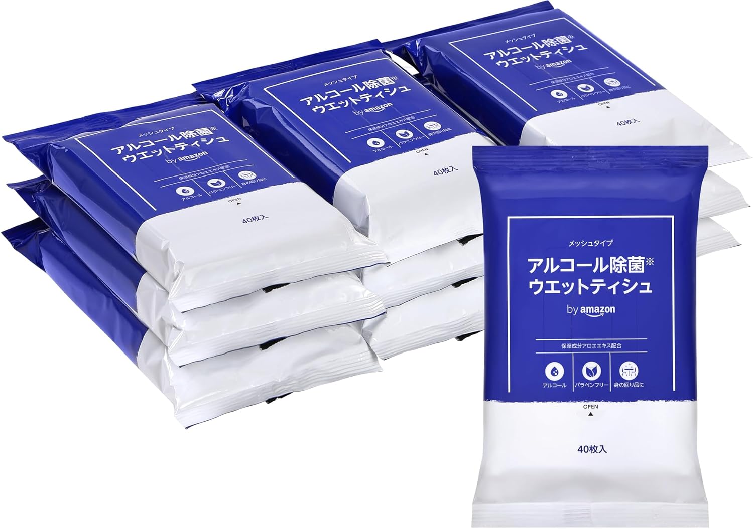 by Amazon アルコール除菌ウエットティッシュ