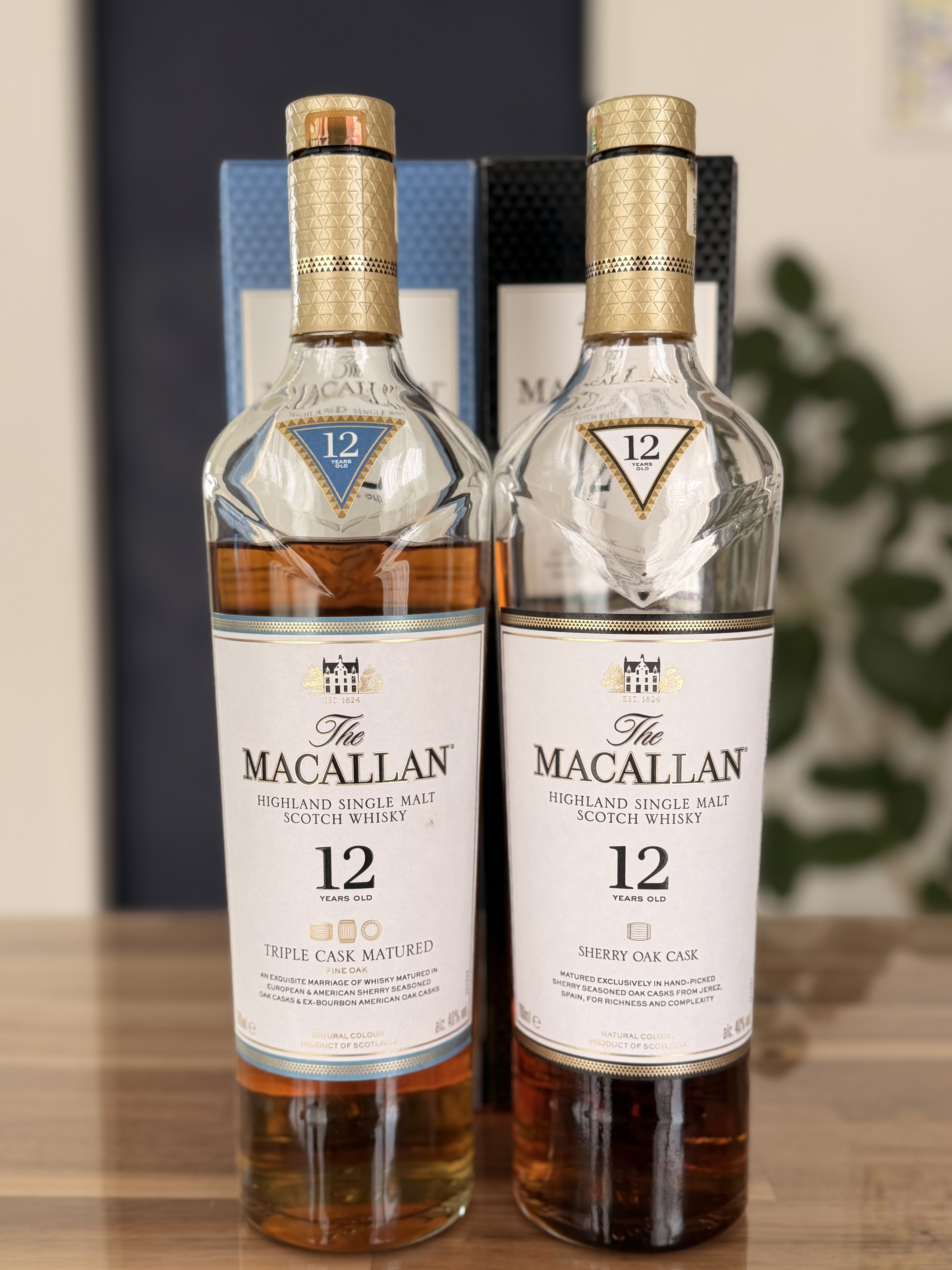 ザ・マッカラン12年 飲み比べ|トリプルカスク × シェリーオークの樽違い